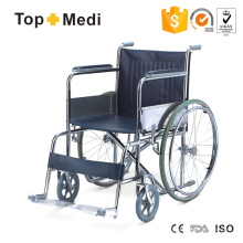 Topmedi Steel 809 Basic Standard klappbarer manueller Rollstuhl